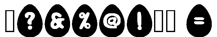Easter Banner Regular Font OTHER CHARS