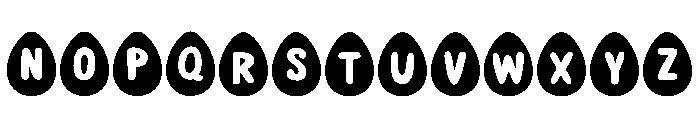 Easter Banner Regular Font LOWERCASE