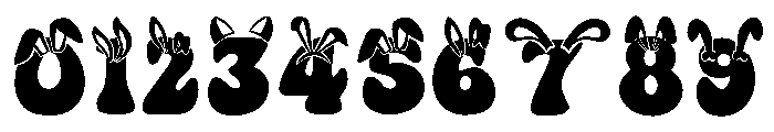 Easter Bunny Ears Collection Font OTHER CHARS