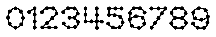 Easter Dot line Font OTHER CHARS