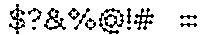 Easter Dot line Font OTHER CHARS