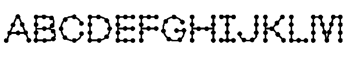 Easter Dot line Font UPPERCASE
