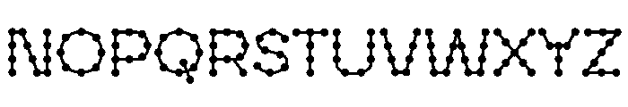 Easter Dot line Font UPPERCASE