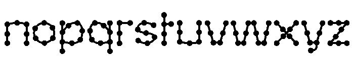 Easter Dot line Font LOWERCASE