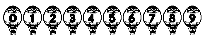 Easter Egg Balloon Font OTHER CHARS