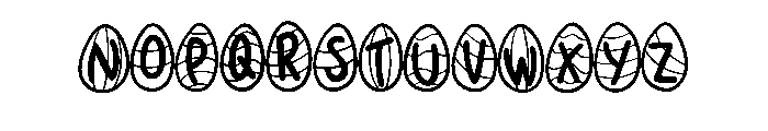 Easter Egg Hunt By Sque Regular Font UPPERCASE