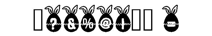 Easter Eggs Regular Font OTHER CHARS