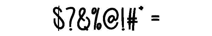 Easter Glitter Font OTHER CHARS
