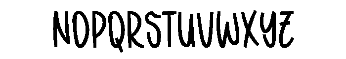 Easter Glitter Font UPPERCASE