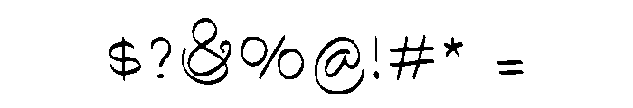 Easter Handwriting Regular Font OTHER CHARS