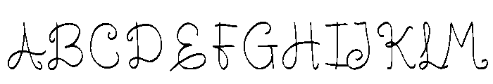 Easter Handwriting Regular Font UPPERCASE
