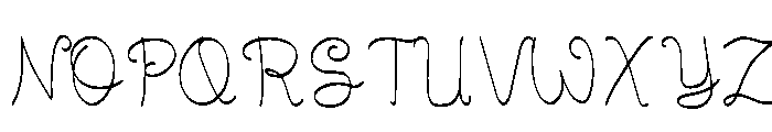Easter Handwriting Regular Font UPPERCASE