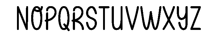 Easter Outside Font LOWERCASE