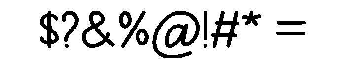 Easter Sticker Font OTHER CHARS
