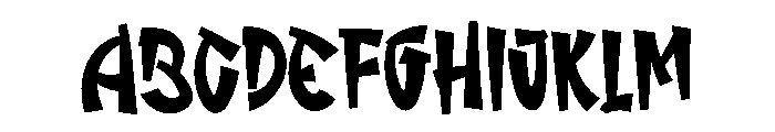 Easter Widely Font UPPERCASE