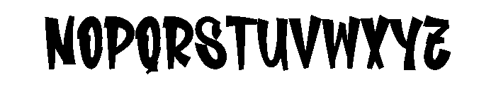 Easter Widely Font UPPERCASE