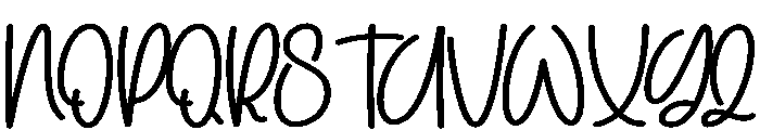 Easter Winter Font UPPERCASE