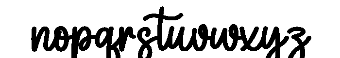 Easter Winter Font LOWERCASE