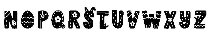 Easter bliss Font UPPERCASE