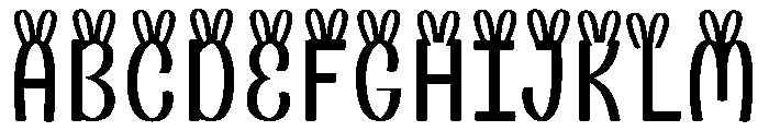 Easter bloom Font UPPERCASE