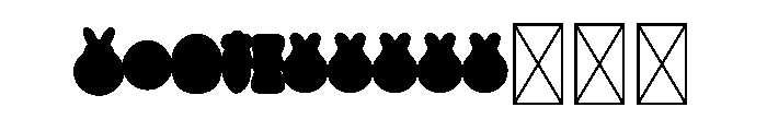 EasterBraceletDecor Font UPPERCASE