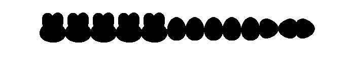 EasterBraceletDecor Font LOWERCASE
