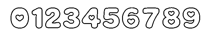 EasterBubbleOutline Font OTHER CHARS