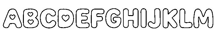 EasterBubbleOutline Font UPPERCASE