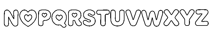 EasterBubbleOutline Font UPPERCASE