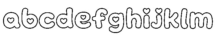 EasterBubbleOutline FONT