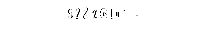 Easternight1 Font OTHER CHARS
