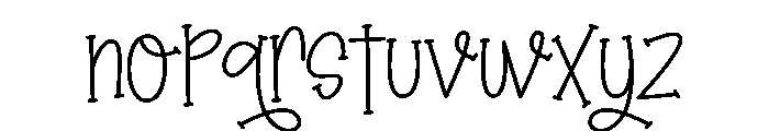 Easternight Font LOWERCASE