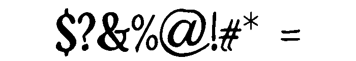 Easton Font OTHER CHARS