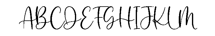 Easy Signature Font UPPERCASE