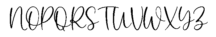 Easy Signature Font UPPERCASE