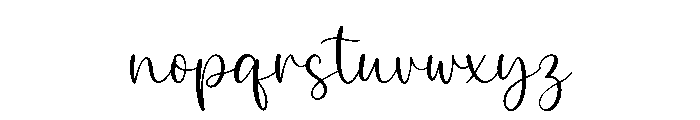 Easy Signature Font LOWERCASE