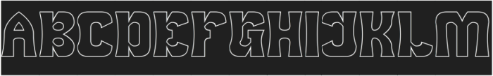 EARLY AFTERNOON-Hollow-Inverse otf (400) Font UPPERCASE