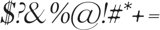 Eadita Round Italic otf (400) Font OTHER CHARS