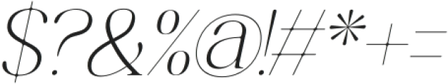 Earfline-Italic otf (400) Font OTHER CHARS