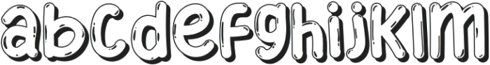 Early  Early 3D otf (400) Font LOWERCASE