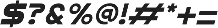 Ease Bold Italic otf (700) Font OTHER CHARS