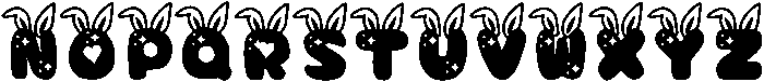 Easter Bunny Regular otf (400) Font UPPERCASE