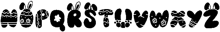 Easter Bunny Regular otf (400) Font UPPERCASE