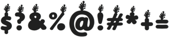Easter Carrots Regular otf (400) Font OTHER CHARS