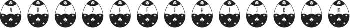 Easter Clover-Monogram otf (400) Font LOWERCASE