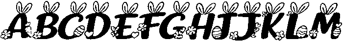 Easter Fabulous Italic Italic otf (400) Font UPPERCASE