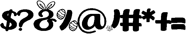 Easter Fabulous otf (400) Font OTHER CHARS