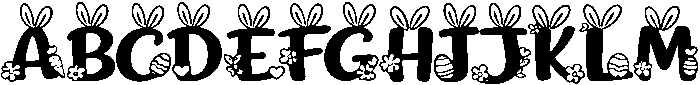 Easter Fabulous otf (400) Font UPPERCASE
