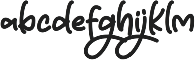 Easter Holiday Regular otf (400) Font LOWERCASE