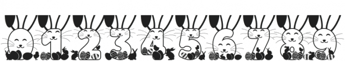 Easter Joy Bunnies Regular otf (400) Font OTHER CHARS